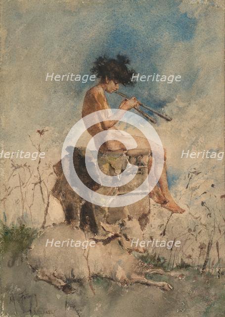 The Pipes of Pan, 1865. Creator: Mariano Fortuny y Carbó (Spanish, 1838-1874).