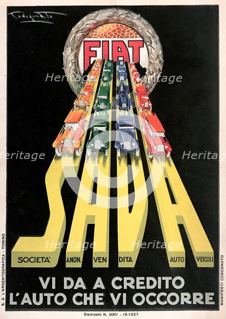 Fiat SAVA, 1927. Creator: Codognato, Plinio (1878-1940).