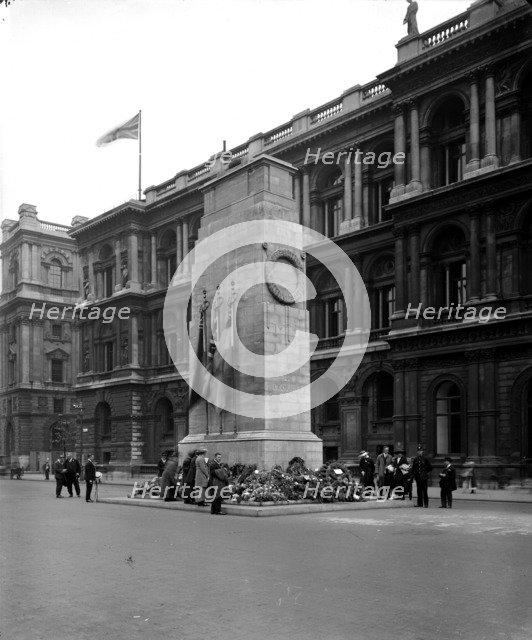 The Cenotaph, Whitehall, London, 1921. Artist: Bedford Lemere and Company
