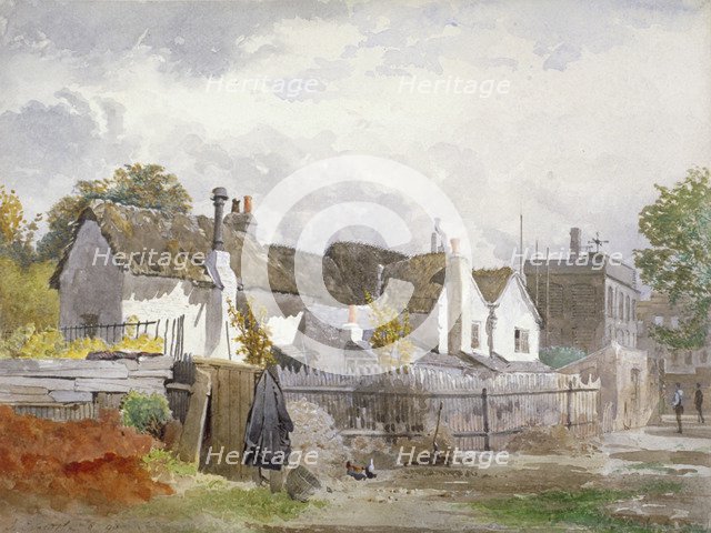 Sindercombe's Cottage, Shepherd's Bush, Hammersmith, London, 1890. Artist: John Crowther