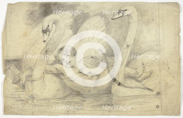 Cupid and Swans, n.d. Creator: John Downman.