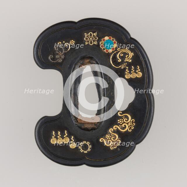 Sword Guard (Tsuba), Japanese, 17th century. Creator: Unknown.