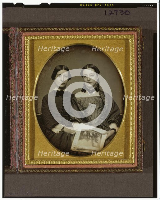 Emily Everett Abbot and Mary Susan Everett Abbot, ca. 1852. Creator: Unknown.
