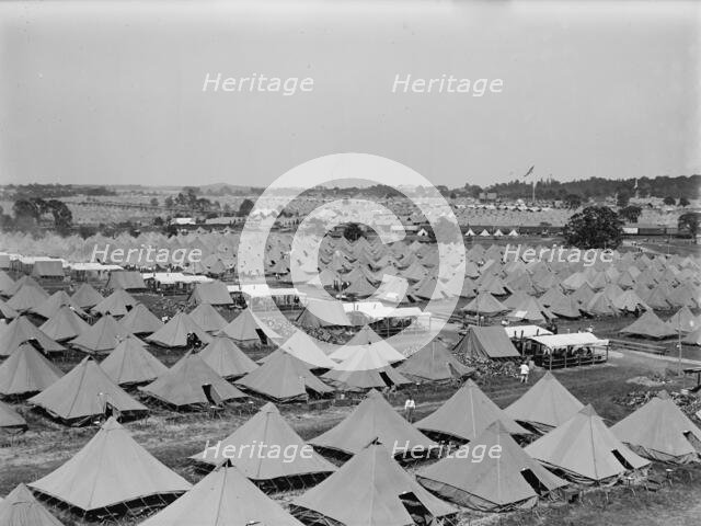 Gettysburg Reunion: G.A.R. & U.C.V. - Scenes at The Encampment, 1913. Creator: Harris & Ewing.
