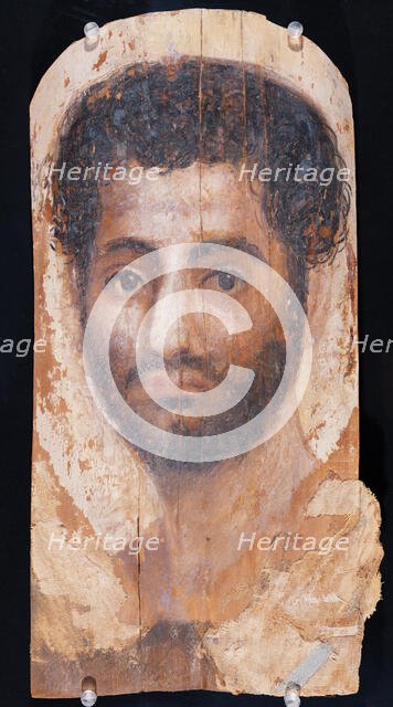 Mummy Portrait of a Bearded Man, A.D. 140-160. Creator: Unknown.