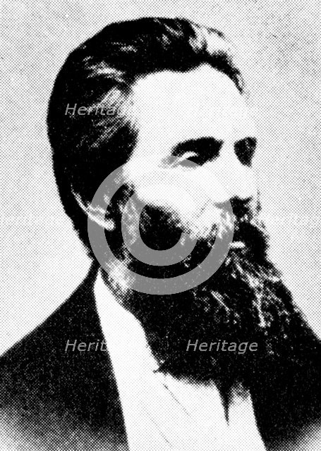 Herman Melville, American author, 19th century. Artist: Unknown
