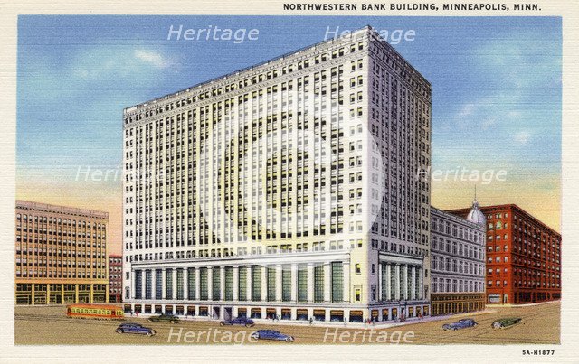 Northwestern Bank Building, Minneapolis, Minnesota, USA, 1935. Artist: Unknown