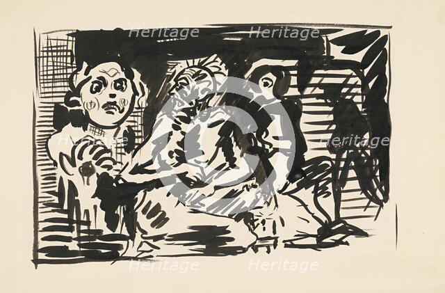 Anxiety, 1940. Creator: Arnold Peter Weisz-Kubincan.