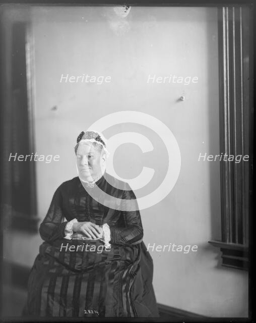 Portrait of Mary Helen Churchill Baird, 1880s. Creator: United States National Museum Photographic Laboratory.