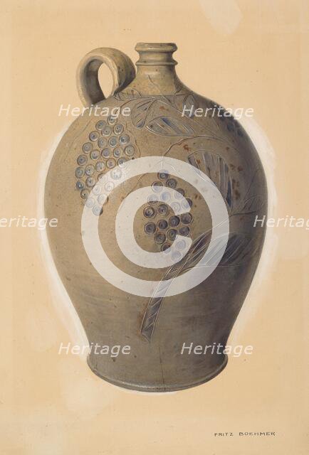 Wine Jug, probably 1939. Creator: Fritz Boehmer.