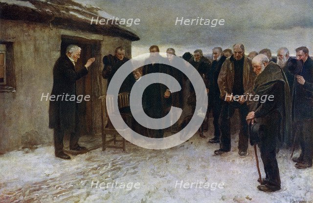 'A Highland Funeral', 1882, (1912).Artist: Sir James Guthrie