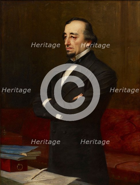 Portrait of Benjamin Disraeli, 1st Earl of Beaconsfield (1804-1881).