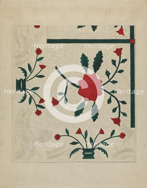 Quilt, c. 1936. Creator: Robert Stewart.