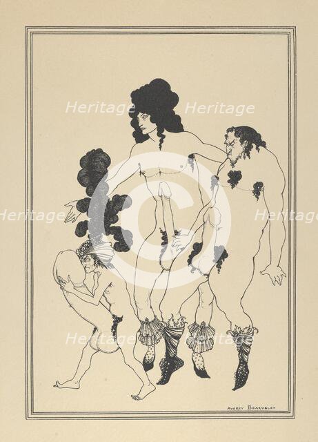 The Lacedemonian Ambassadors, for "The Lysistrata of Aristophanes", ca. 1926. Creator: Aubrey Beardsley.
