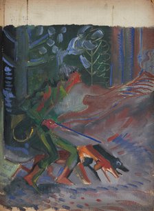 Following Footsteps, 1940-1944. Creator: Arnold Peter Weisz-Kubincan.