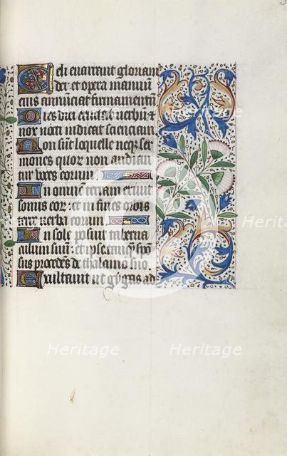 Book of Hours (Use of Rouen): fol. 32r, c. 1470. Creator: Master of the Geneva Latini (French, active Rouen, 1460-80).