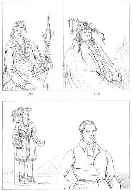 Delawares and Mohicans, 1841.Artist: Myers and Co