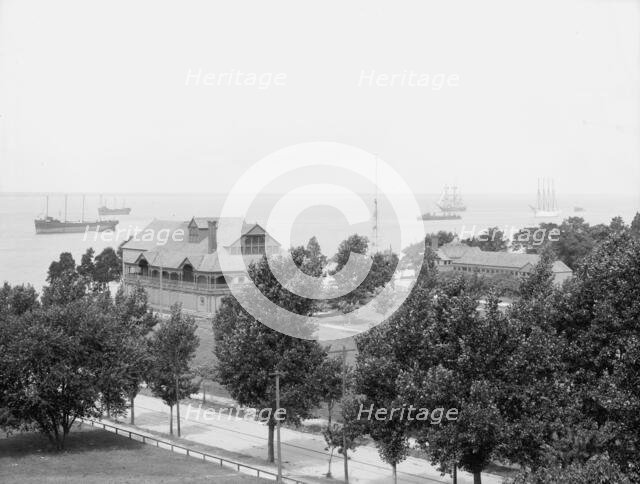 Casino park and Newport News Academy, Newport News, Va., c1905. Creator: Unknown.