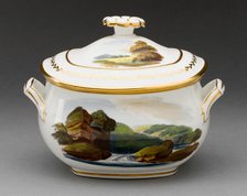 Sugar Bowl with Cover, Burslem, c. 1815. Creator: Wedgwood.