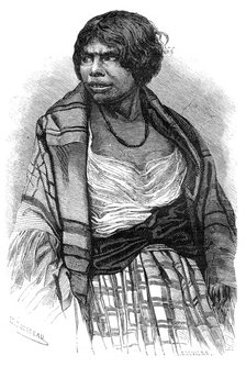 Mi'kmaq woman, Cape Breton, Nova Scotia, Canada, 19th century.Artist: Henri Rousseau