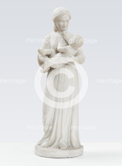 Mother and child, 1877. Creator: Georg Christian Freund.