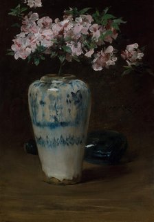 Pink Azalea—Chinese Vase, 1880-90 (?). Creator: William Merritt Chase.