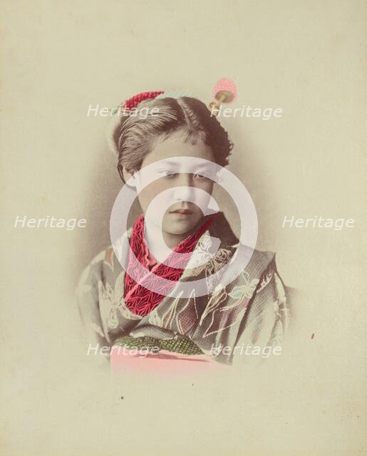 Officer's Daughter, 1870s-1890s. Creator: Baron Raimund von Stillfried.