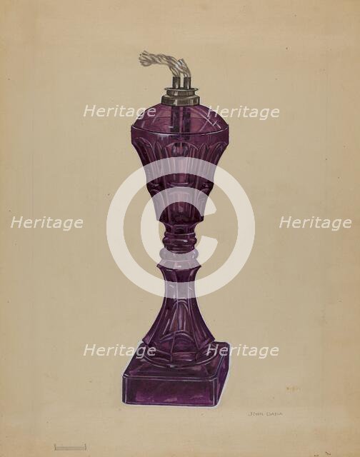 Lamp, c. 1936. Creator: John Dana.