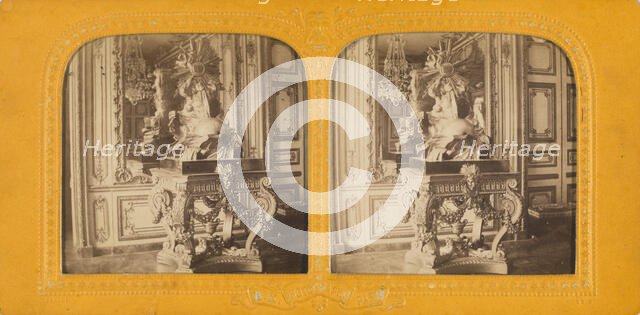 Salon des poudules, Versailles, 1860s. Creator: Adolphe Block.