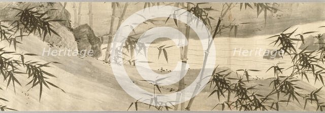 Bamboo-Covered Stream in Spring Rain, Ming dynasty (1368-1644), dated 1441. Creator: Xia Chang.