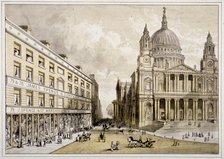 Premises of James Spence and Co, warehousemen, 76-79 St Paul's Churchyard, City of London, 1850. Artist: Anon