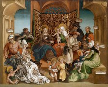 The Holy Kinship. Artist: Breu, Jörg, the Younger (1510-1547)