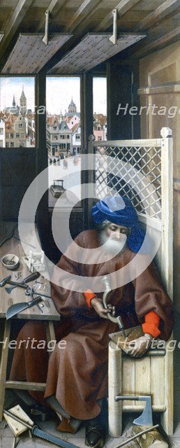 'St Joseph', c1425. Artist: Robert Campin