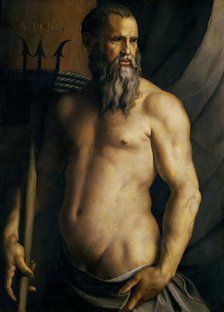 Portrait of Andrea Doria as Neptune, ca 1545. Creator: Bronzino, Agnolo (1503-1572).