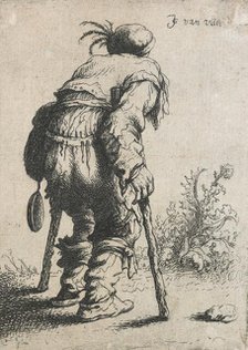 Beggar with two crutches, 1632. Creator: Jan Georg van Vliet.