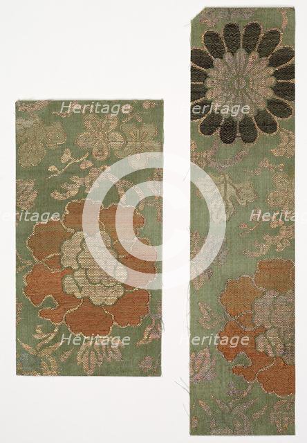 Textile Fragments, 1800s. Creator: Unknown.