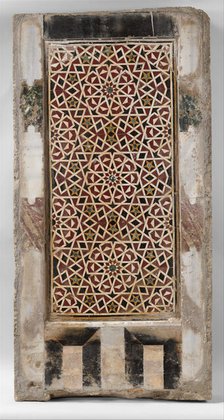 Wall Panel with Geometric Interlace, Egypt, 15th century. Creator: Unknown.