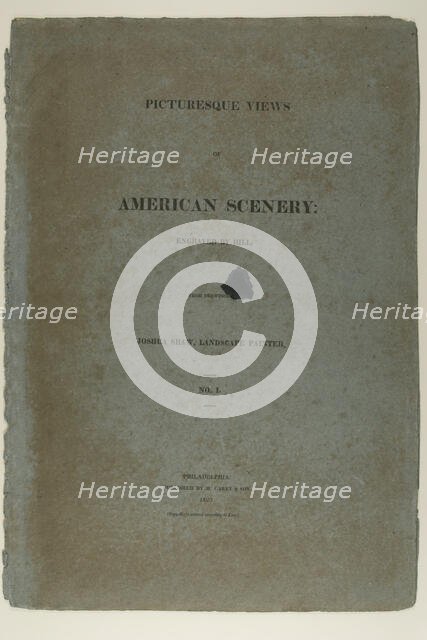 Portfolio Cover for Picturesque Views of American Scenery, No. I, 1819/21. Creator: John Hill.
