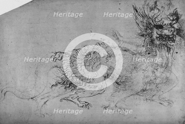 'A Dragon', c1480 (1945). Artist: Leonardo da Vinci.