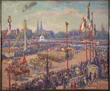Victory parade, Place de la Concorde, November 11, 1919, 8th arrondissement. Creator: Unknown.