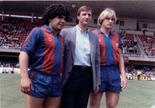 Diego Armando Maradona (1960 -), Argentine footballer, Hendrik Johannes Cruyff (1947 -), Dutch fo…