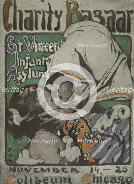 Charity bazaar St. Vincent infant asylum, c1901. Creator: Unknown.