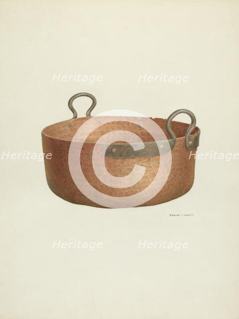 Copper Vat, c. 1940. Creator: Edward Jewett.