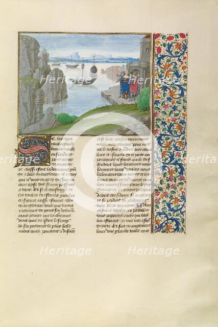 King Charles VI of France in Flanders, c1380s; Chroniques (Book Three), about 1480-1483. Creator: Master of the Getty Froissart.