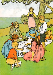 'A Christmas Dinner in New Zealand', 1912. Artist: Charles Robinson.