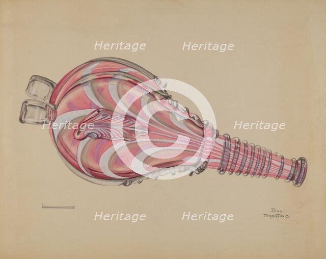 Bellows Bottle, c. 1936. Creator: John Tarantino.