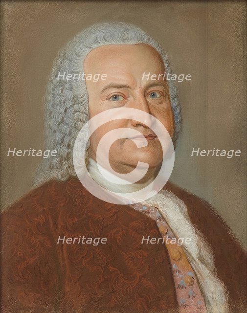Portrait of Johann Sebastian Bach, ca 1730.