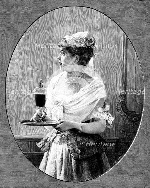 "Spiced Wine" - by O. Erdmann, engraved by permission of the publisher, F. Hanfstaengl, Munich, 1890 Creator: Unknown.