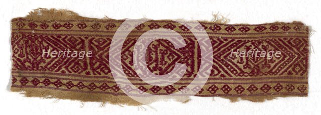 Border, Egypt, Ayyubid period (1171-1250)/Mamluk period (1250-1517), 13/14th century. Creator: Unknown.