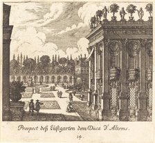 Gardens, Duke d'Altems, 1681. Creator: Melchior Küsel.